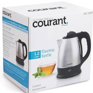 Oura Stainless Steel Electric Kettle - Silver and Black